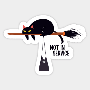 Not In Service Sticker